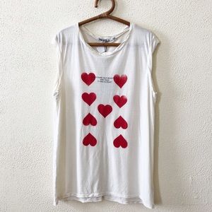 NWT PAM & GELA Graphic Maternity Muscle Tee L